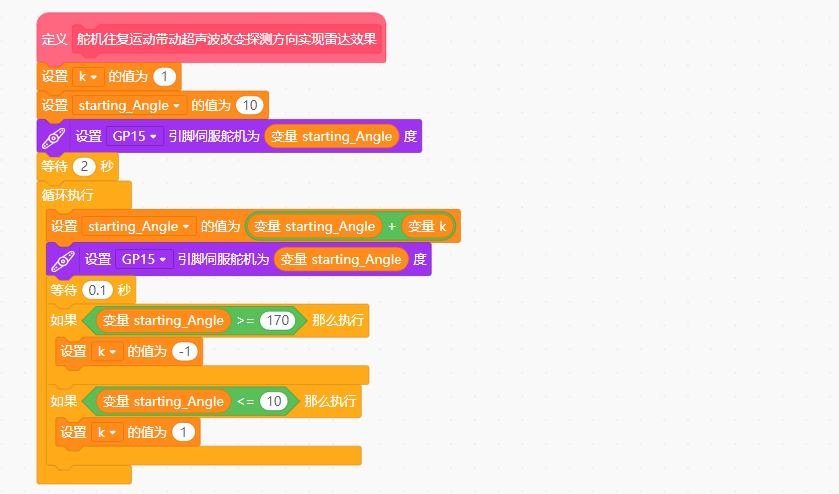 雷达效果积木